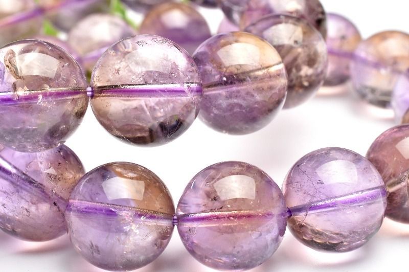 希少◇バイカラー アメトリン 15mm ブレスレット 1個売り