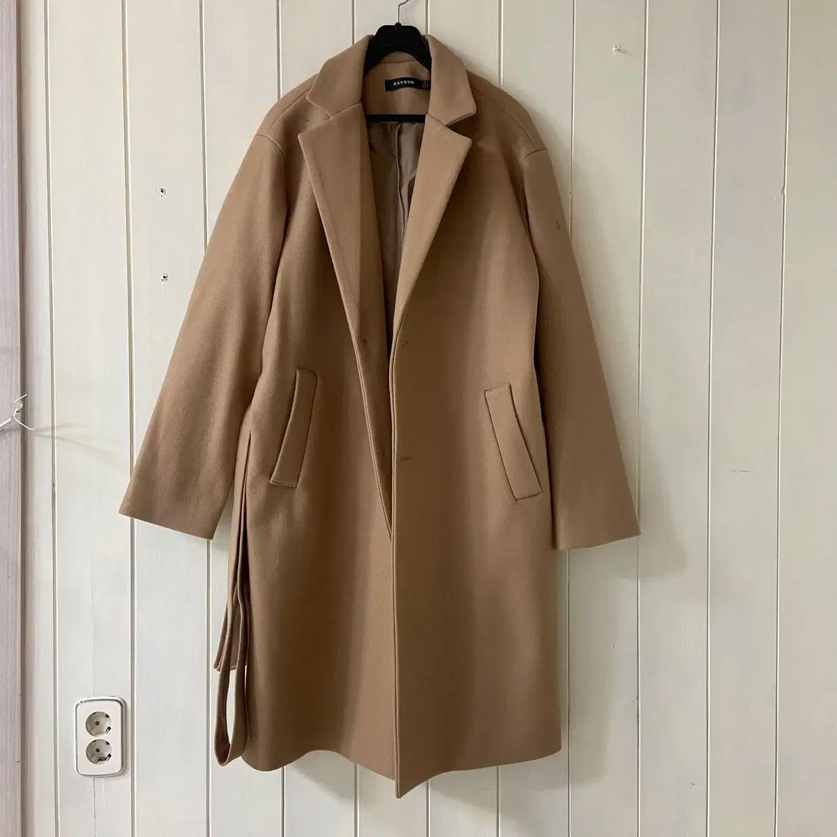 トップス 100 ー 105 メンズ 茶色 冬 ロング コート (靴ひも付き)
