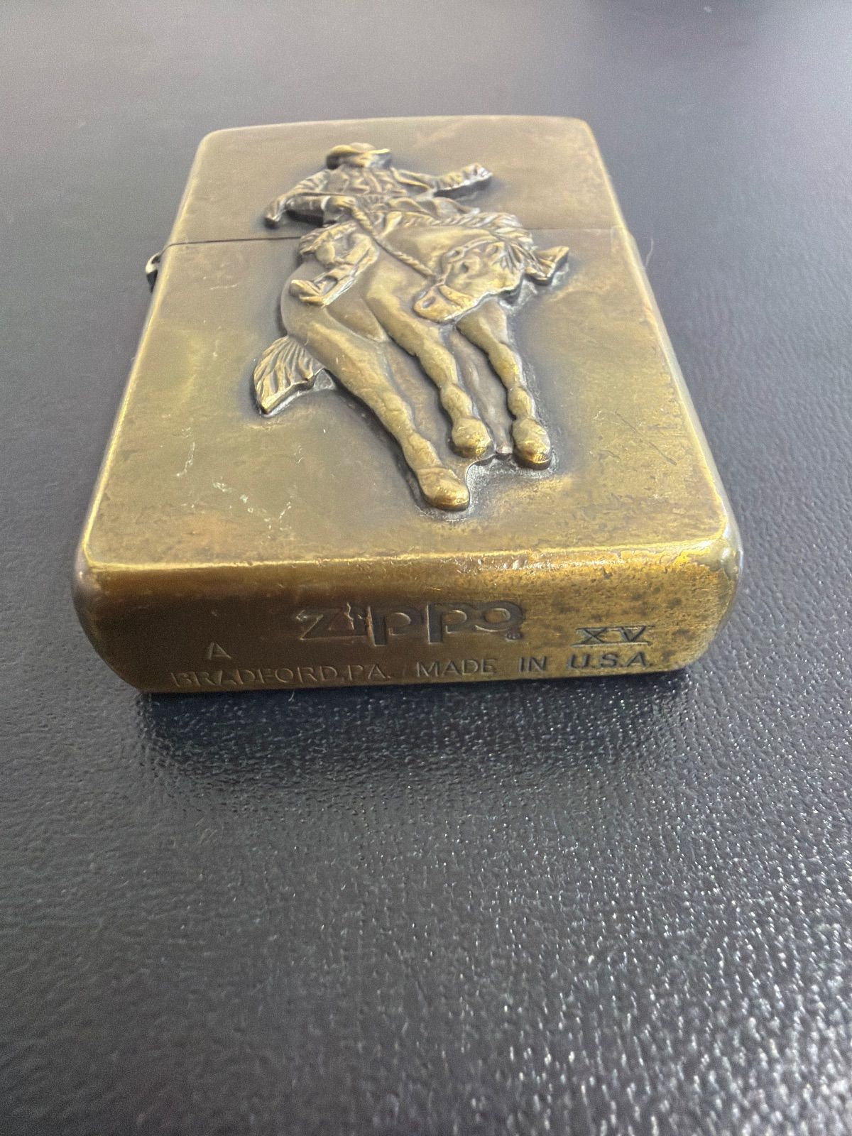 アンティーク COWBOY パネル マルボロクラシック非売品 Zippo マルボロ カウボーイ ゴールドカラー 1999年製 ジッポー