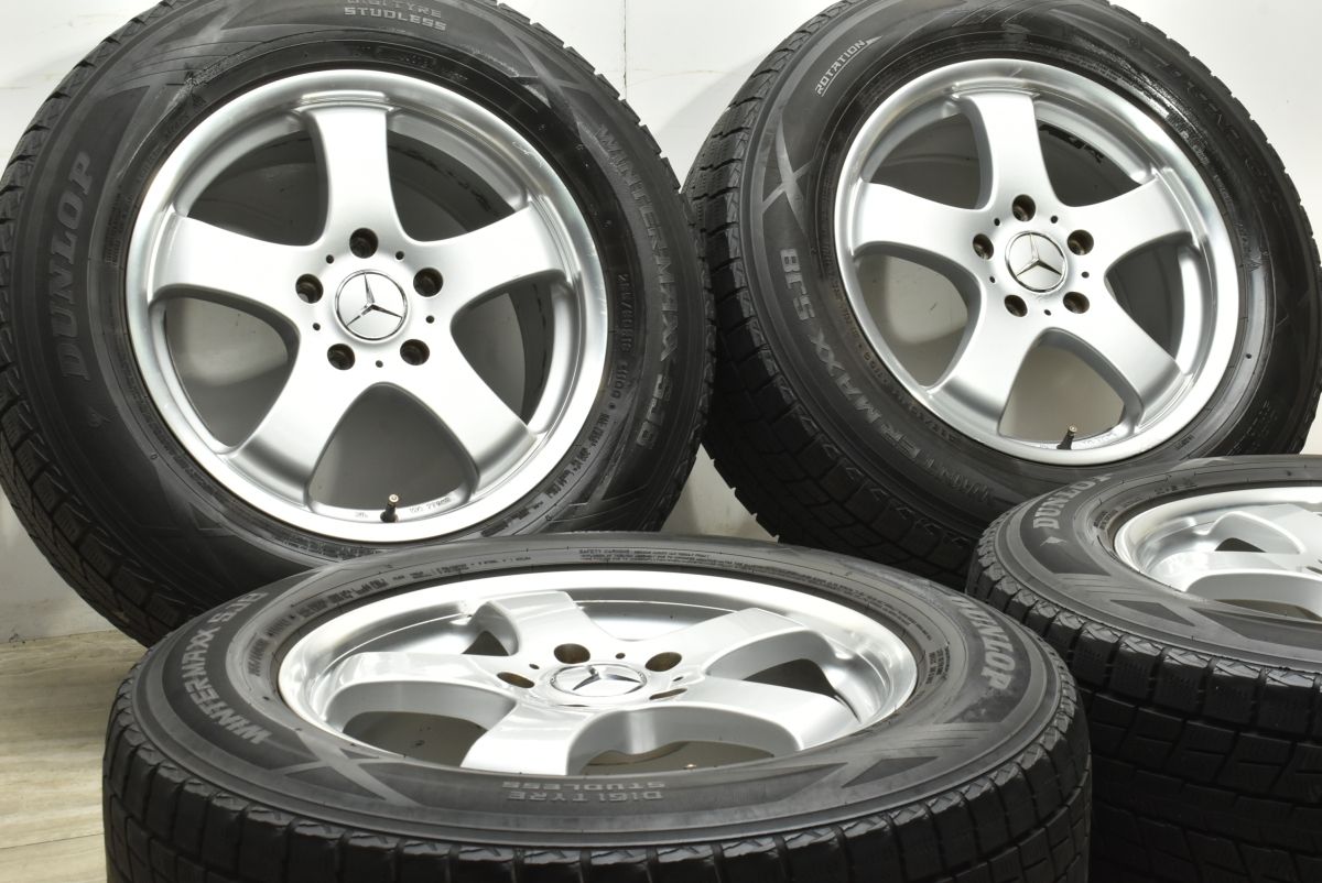 交換用に ユーロデザイン 18in 8.5J 63 PCD130 ダンロップ ウィンターマックス SJ8 265|60R18 ベンツ W463 Gクラス ホイールのみ販売可
