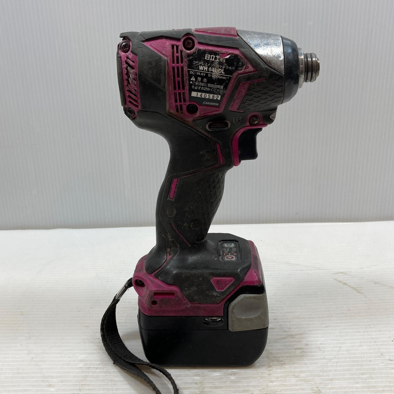  κκHITACHI 日立 締め付け工具 インパクトドライバ コードレス式 14 4 v 3 0 Ah 140582 WH DDL パープル 電動インパクトドライバー ドリル ドライバー レンチ