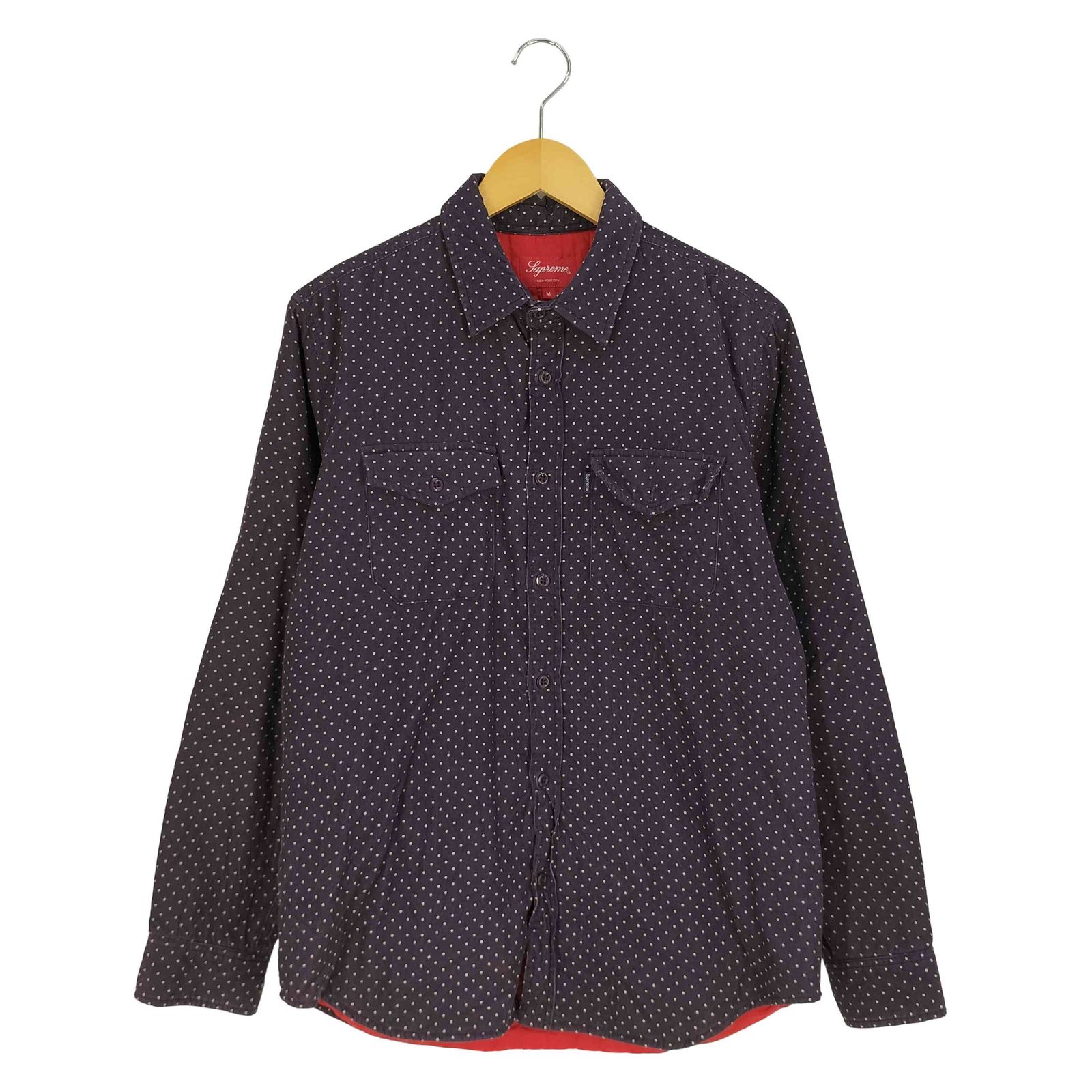 シュプリーム Supreme Corduroy Polka Dot quilted Shirt コーデュロイ ポルカ ドット キルティング シャツ メンズ import：M 