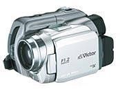 中古】JVCケンウッド ビクター 液晶付デジタルビデオカメラ ホワイト
