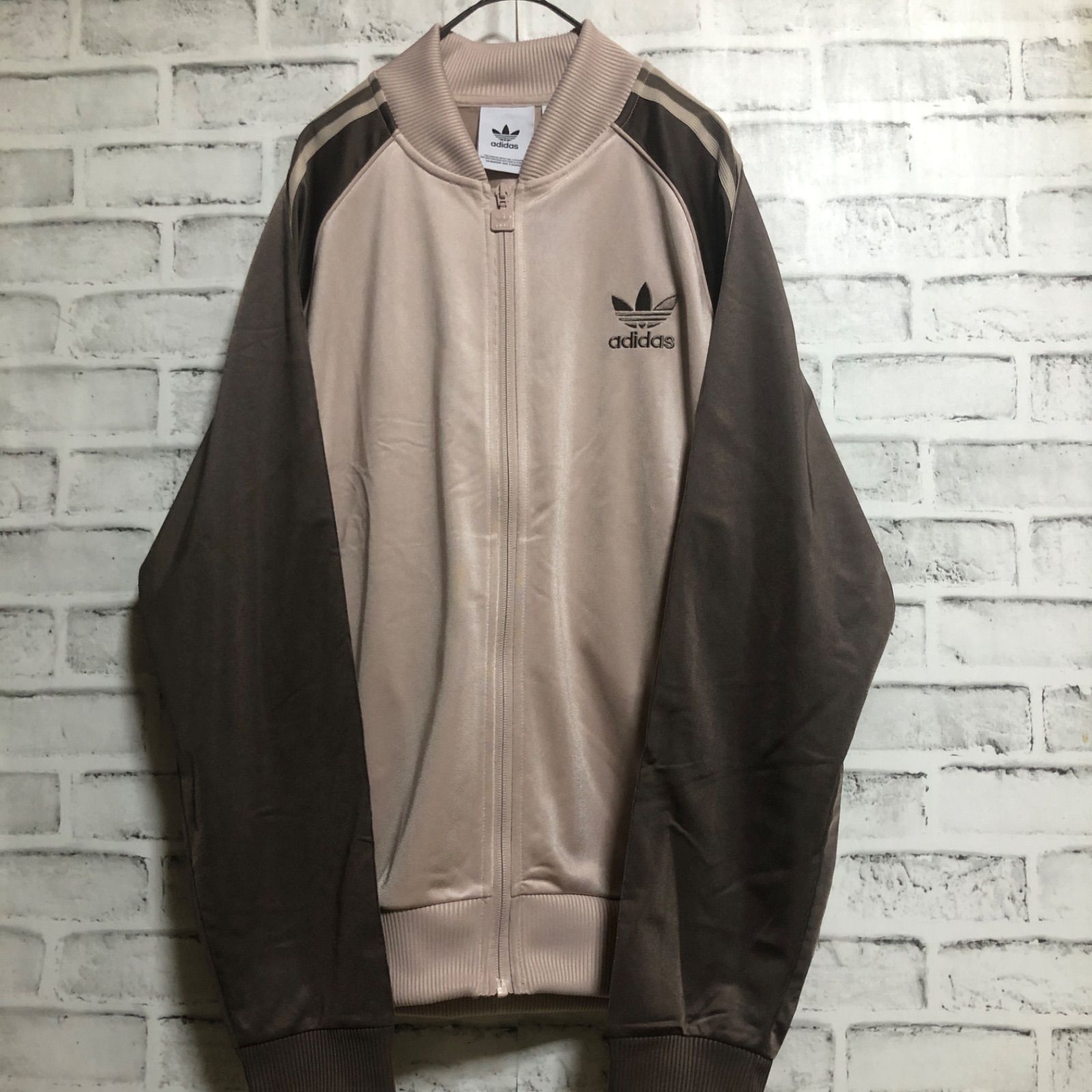 新品⭐️adidas トラックジャケット/ジャージ L-XL 刺繍トレファイル 