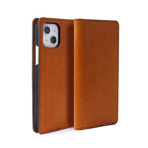 abbi SIGNATURE PIERROT LUX イタリアンレザーダイアリーケース for iPhone 13 タン ABS21797i13TN