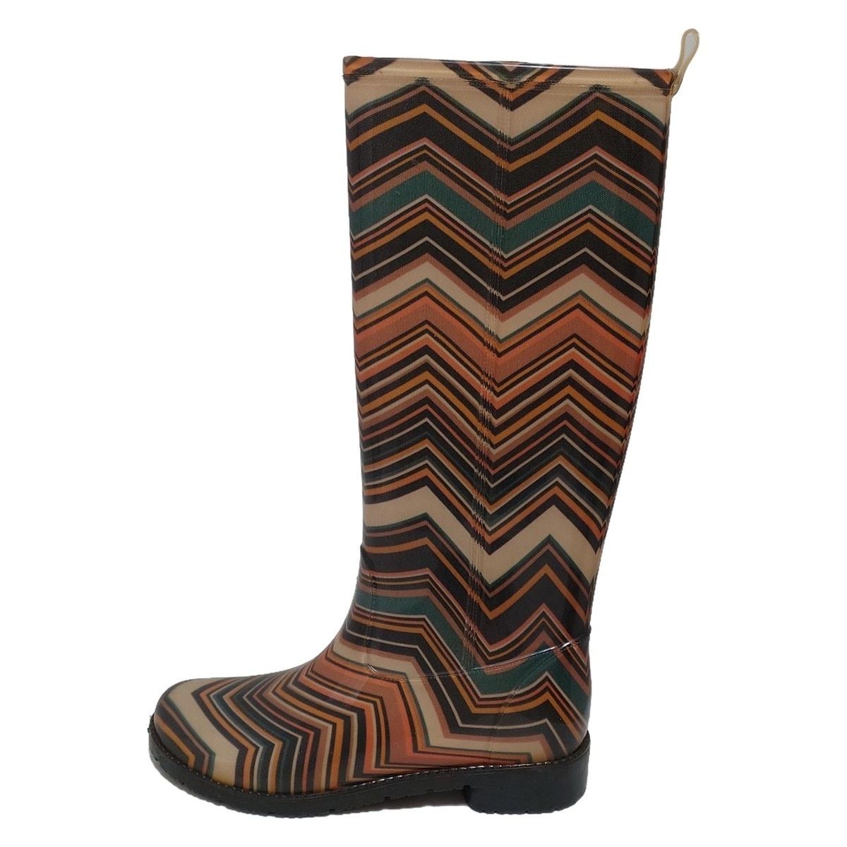 MISSONI(ミッソーニ) レインブーツ 36 レディース - ベージュ×ライトブラウン×マルチ