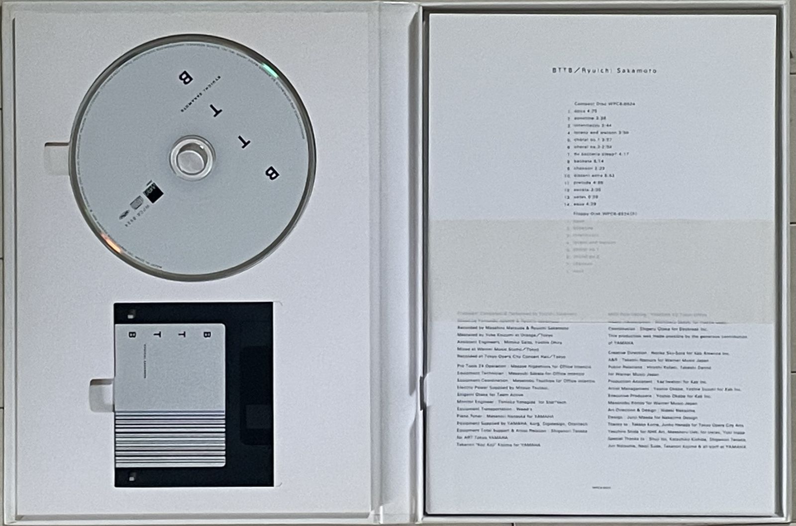 初回完全限定 MIDIデータ収録フロッピー/楽譜付 坂本龍一 初の