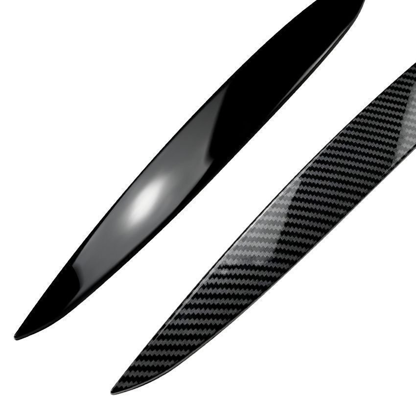 カー メンズ 改造風 大衆車 ゴルフ4 MK4 前期型 ヘッドライト眉毛カバー ABS製 外装パーツ 黒 カーボン調 FFCRYSTALESIA_COM