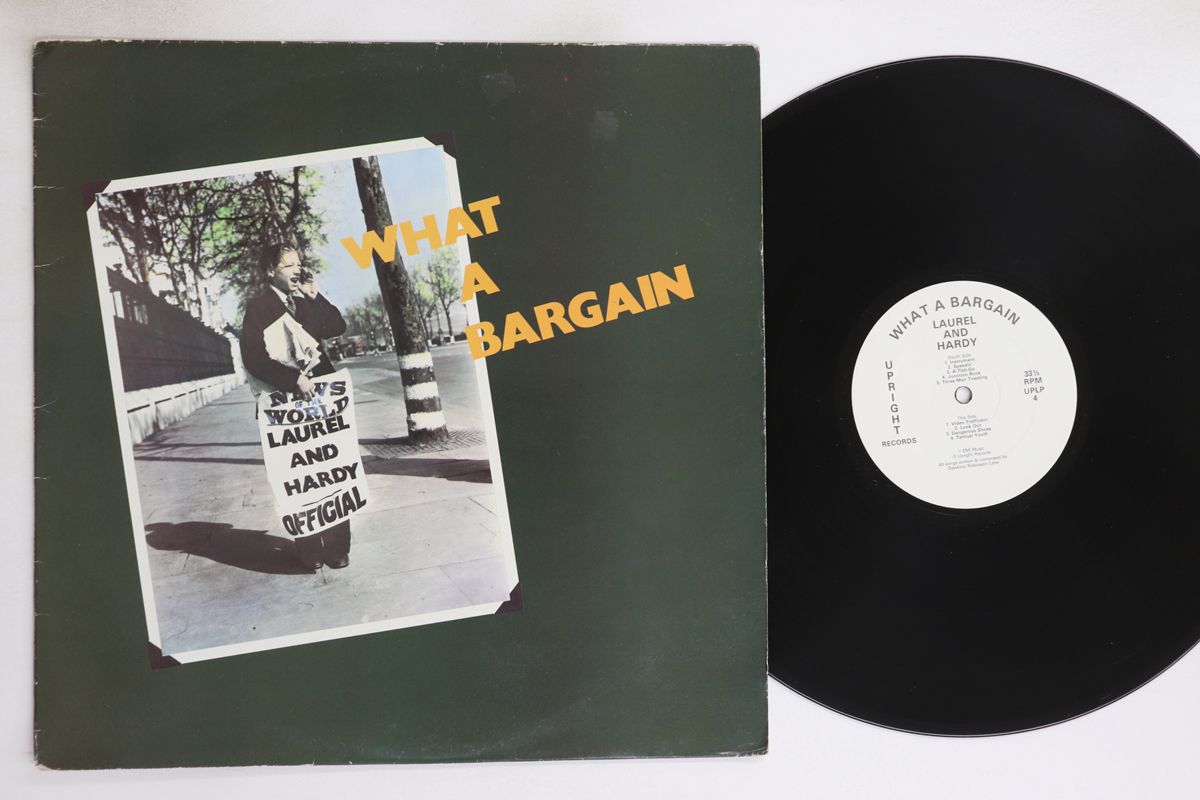 新品未開封 Laurel HaloATLAS 限定アナログ盤 レコード LP 英LP Laurel & Hardy What A Bargain UPLP4 UPRIGHT RECORDS