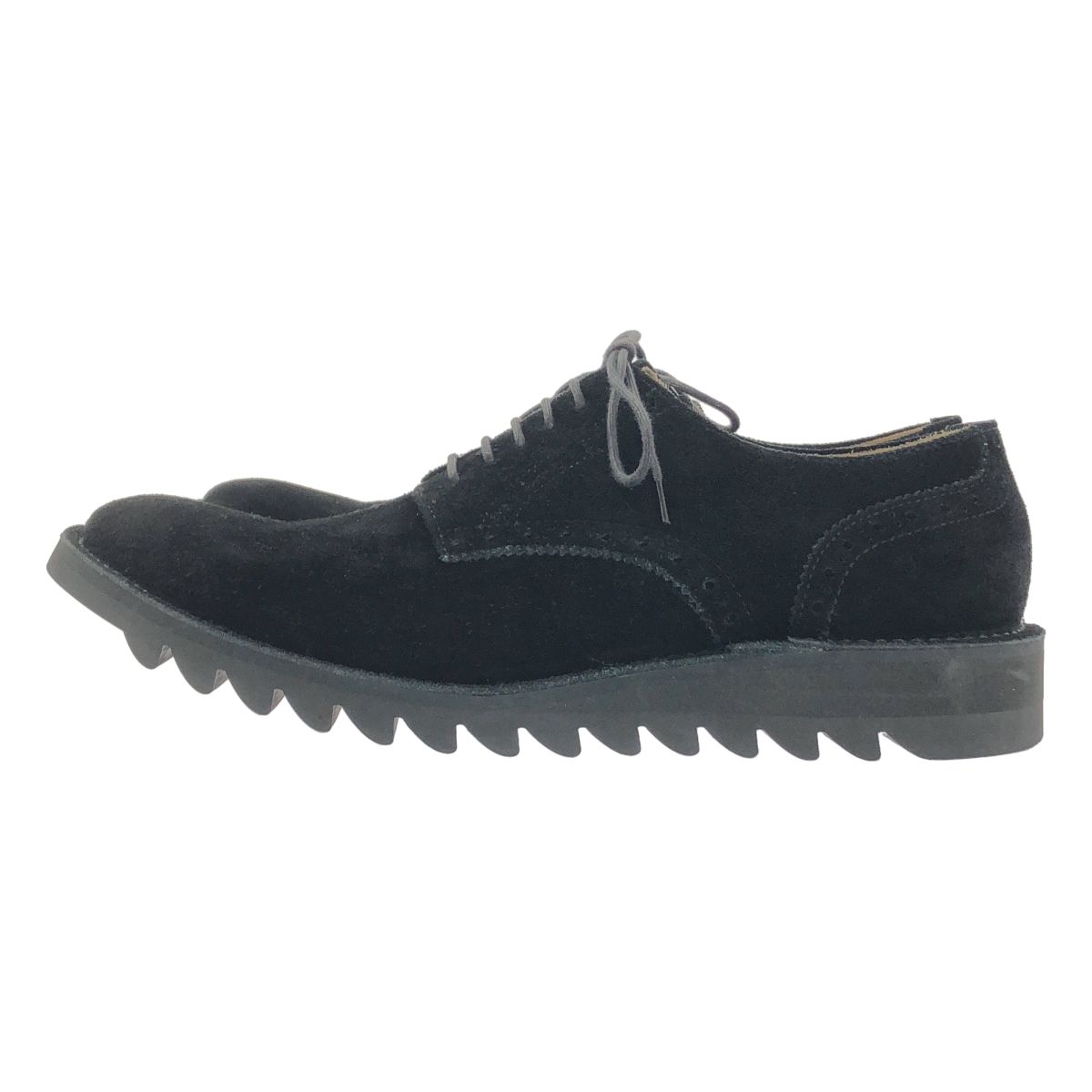 YOHJI POUR HOMME ヨウジヤマモトプールオム 2015 SS スエードレザー シャークソール オックスフォードシューズ 3 ブラック メンズ