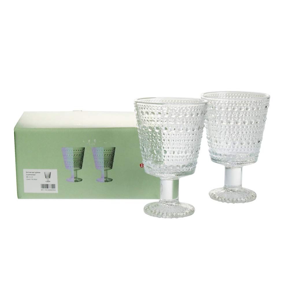 iittala イッタラ Kastehelmi ユニバーサルグラス 260ml ペア タンブラー クリア 1051133