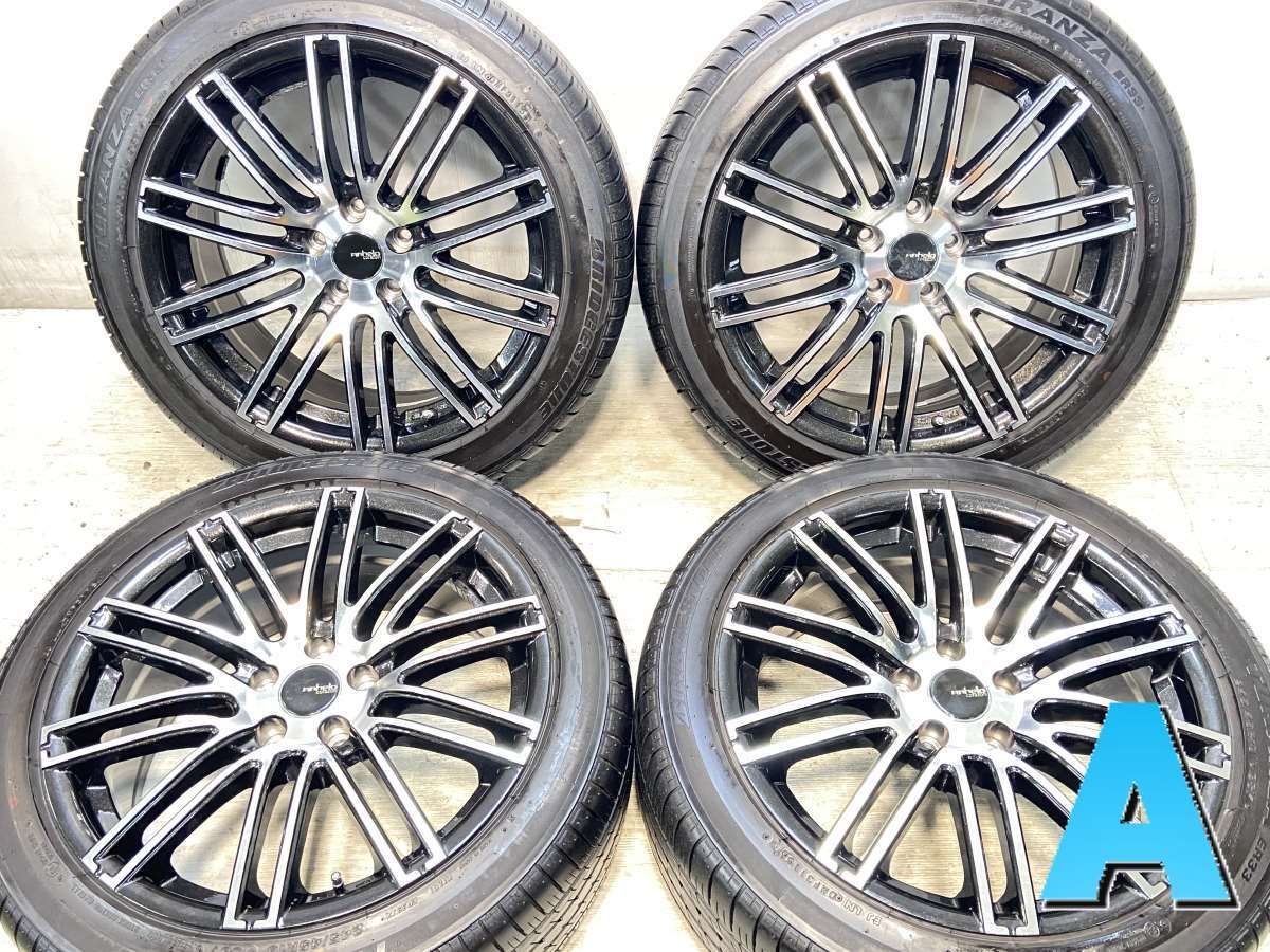 245/45R19  nブリヂストン トランザ ER33 n　 アネーロコラソン n19x8.5 38 114.3-5穴 n中古タイヤ サマータイヤ ホイールセット 4本セットn s19250129013