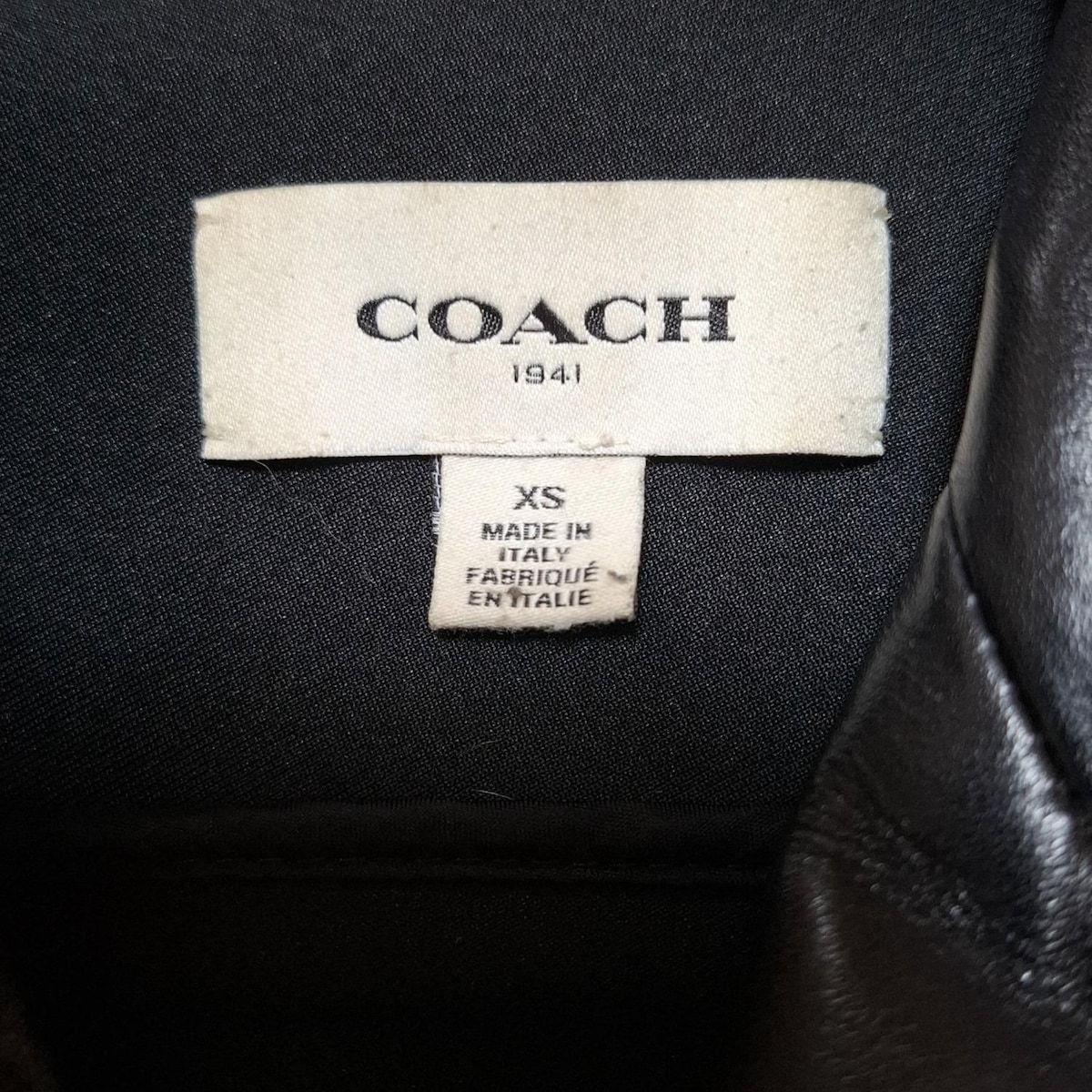  COACH コーチ ベスト サイズXS レディース - 黒 レザー ライダース ベスト ジレ ベスト ジレ ビスチェ