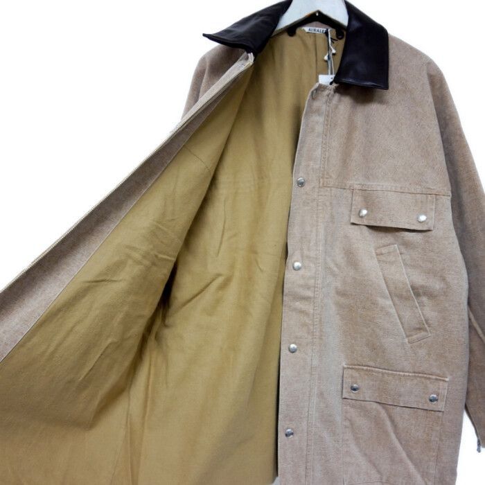 値下不可　新作　AURALEE 24AW HUNTING BLOUSON AURALEE(オーラリー)WASHED ORGANIC CANVAS HUNTING BLOUSON