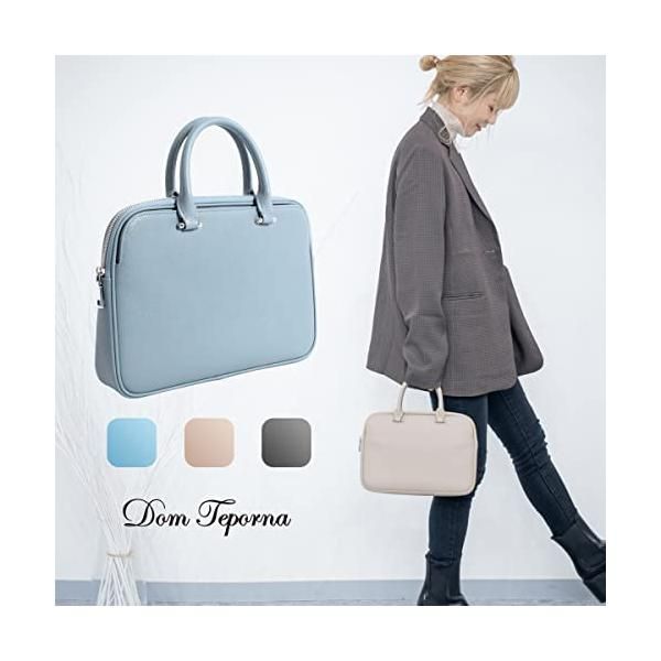 Dom Teporna ミニブリーフケース ブリーフケース 小さい ミニバッグ ビジネスバッグ レディース シック 系 小さめ
