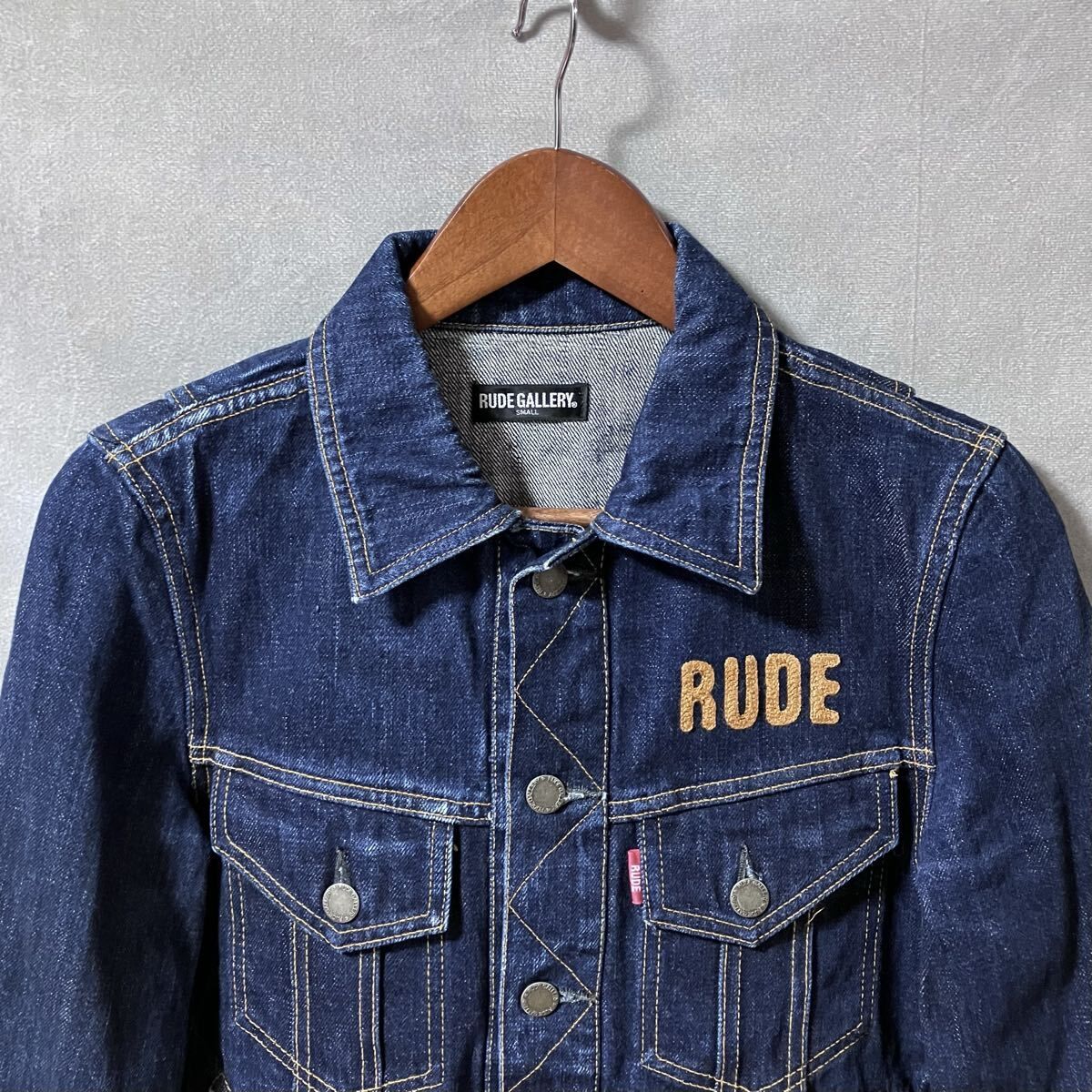 RUDE GALLERY　チバユウスケ着用　ダメージ加工 デニムジャケット RUDE GALLERY チバユウスケ着用 ダメージ加工 デニムジャケット