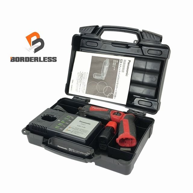 品 Panasonic パナソニック 充電スティックインパクトドライバ EZ7521LA1S バッテリー1個 充電器 ケース113411