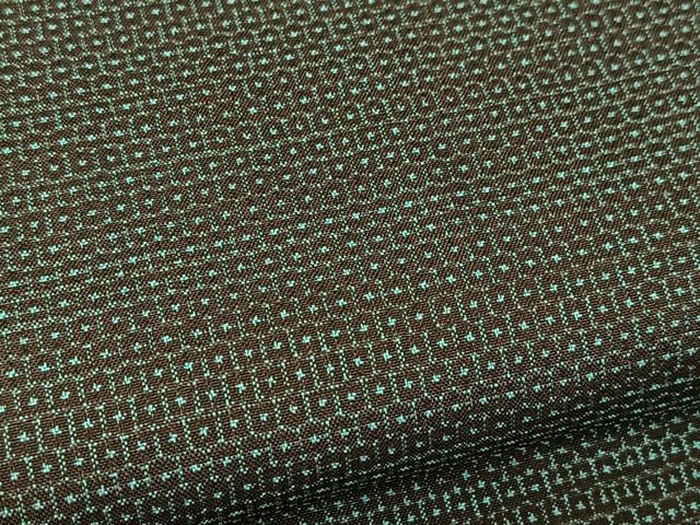 平和屋着物○男性 本場大島紬 アンサンブル 100亀甲 総詰め 正絹 逸品  