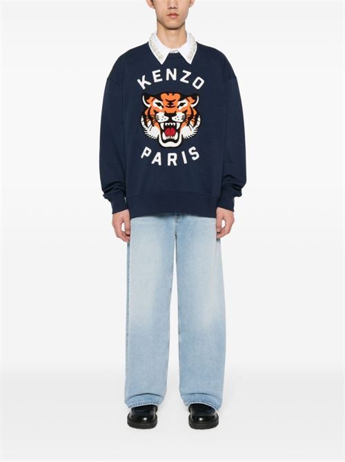 【KENZO】人気商品！ラッキータイガー コットンスウェットシャツ ☆KENZO☆ラッキー タイガー ジェンダーレスマンツーマンTシャツ