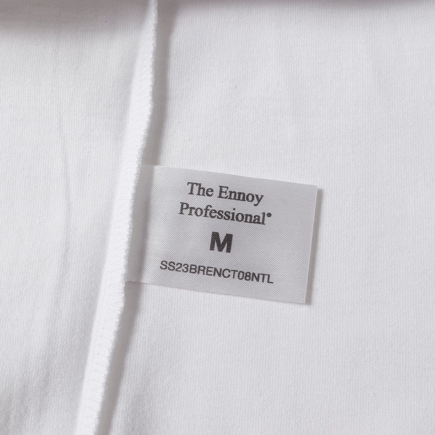 新品 ENNOY エンノイ Tシャツ サイズ:M 23SS ロゴ刺繍 オーバーサイズ  