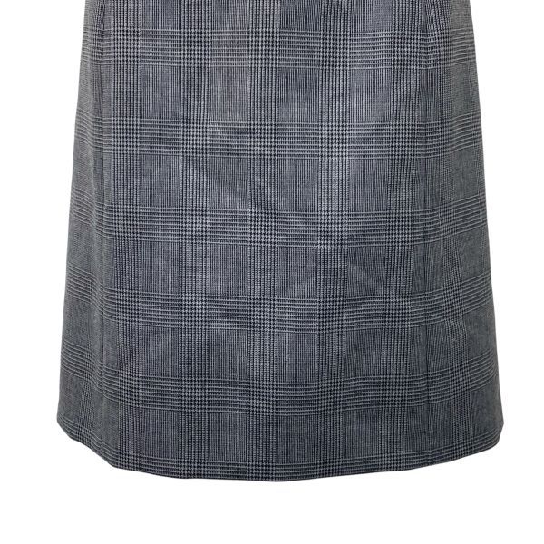 ◇ プラダ PRADA 膝丈スカート ウエストリボン装飾 グレンチェック