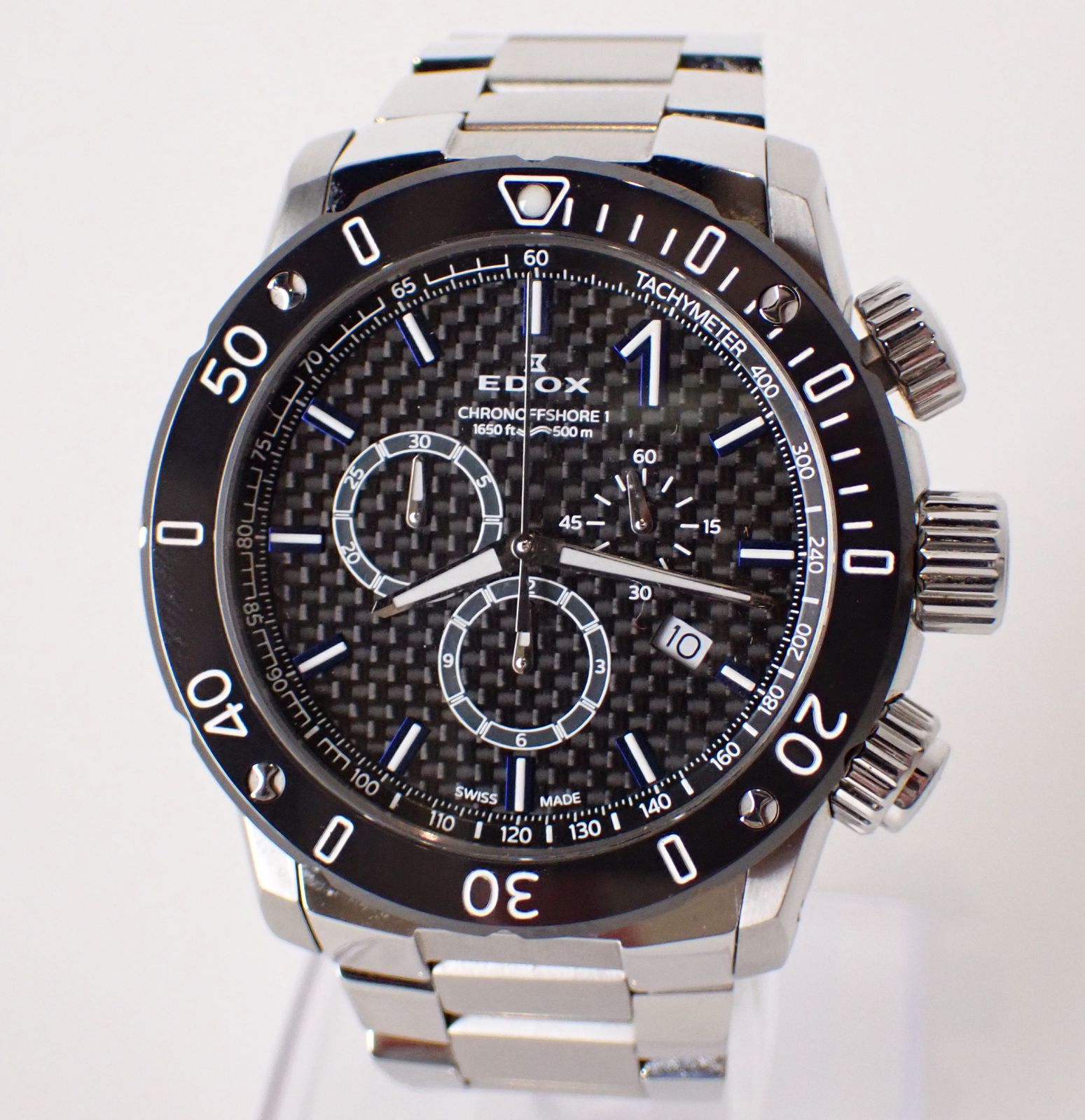 専用merukari様 美品 EDOX(エドックス) クロノオフショア1 10221 メンズ クロノグラフ