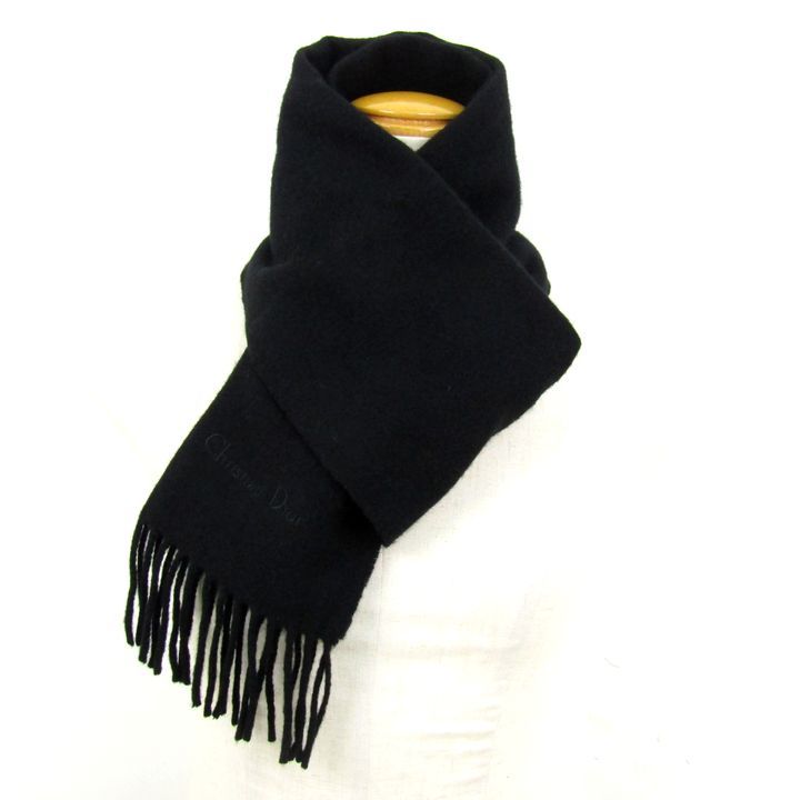 イタリア製】Christian Dior ウールマフラー イタリア製クリスチャン