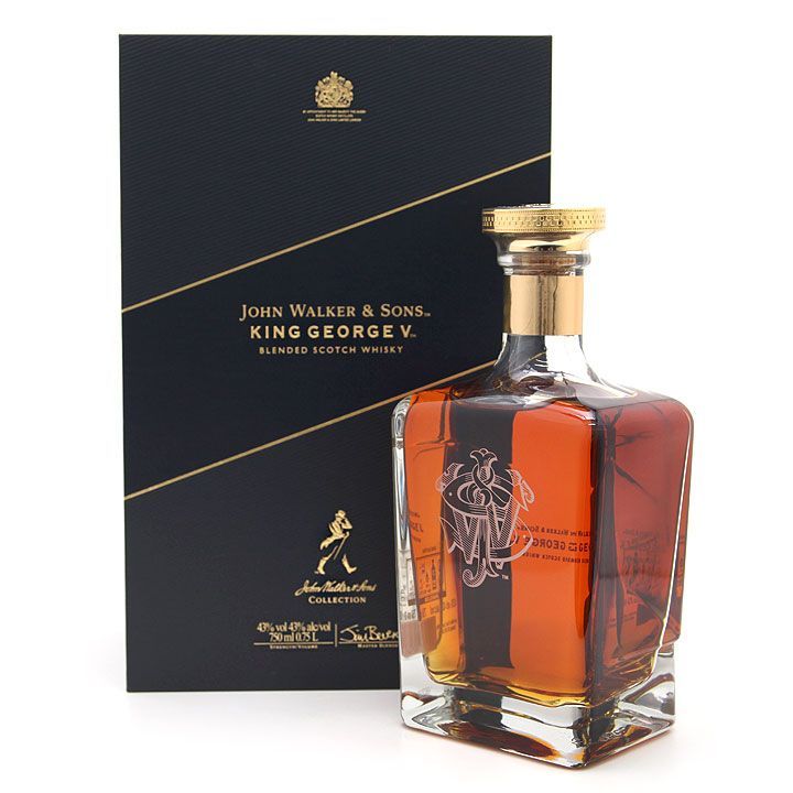 ジョニーウォーカー - 古酒 ウイスキー スコッチ ジョニーウォーカー キングジョージ5世 ブルーラベル JOHN WALKER &amp; SONS KING E V 750ml 43% 中古 洋酒 3178Hfu20uL.jpg_BO30,255,255,