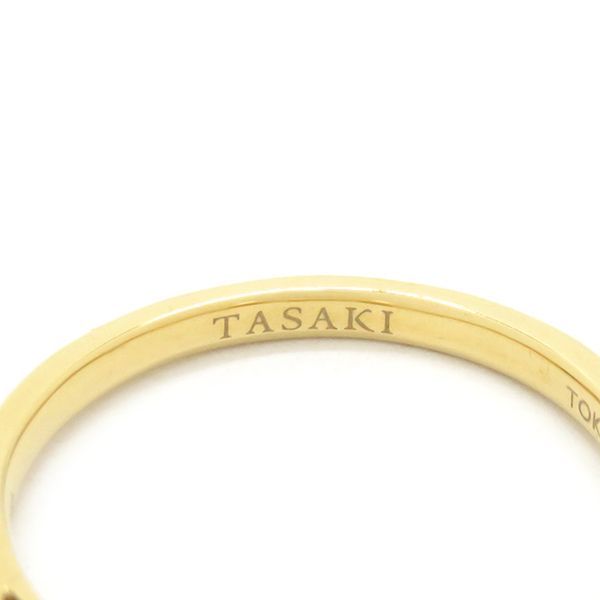 TASAKI タサキ バランス エラ リング 750YG 3Pアコヤパール 10号