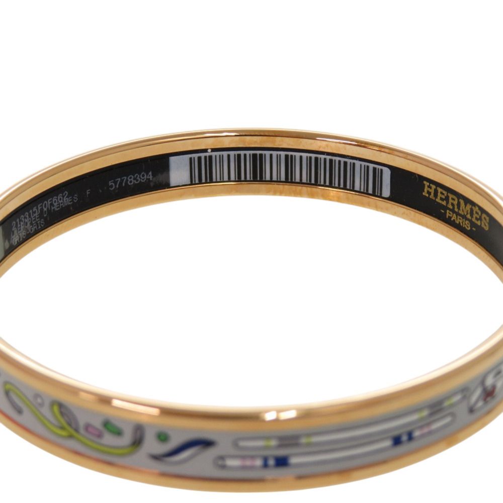 新品同様 エルメス エマイユPM エルメスの叙事詩 グレー B刻印  