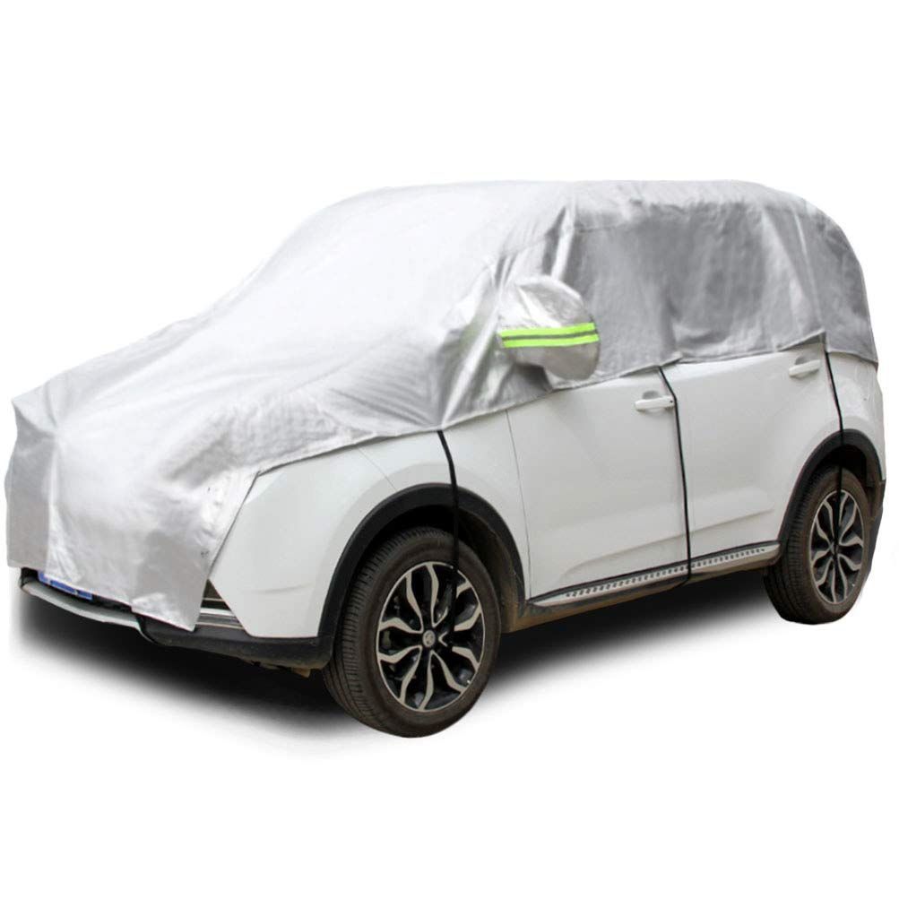【在庫処分】(軽自動車 210Dオックスフォード生地 ハーフ車カバー UVカット 防塵 防水 ハーフカバー 車体カバー 対応) 自動車カバー ボディーカバー カーカバー 軽自動車 ハーフ 車カバー Konnf