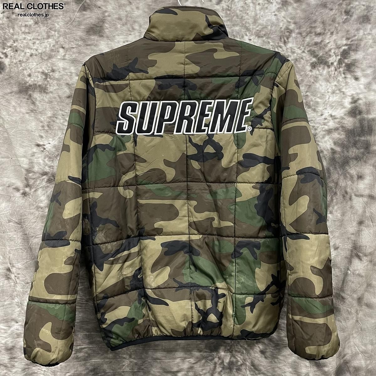 SUPREME/シュプリーム【15AW】Reversible Pullover Puffer/リバーシブル プルオーバー パフィー 中綿ジャケット  レッド/M