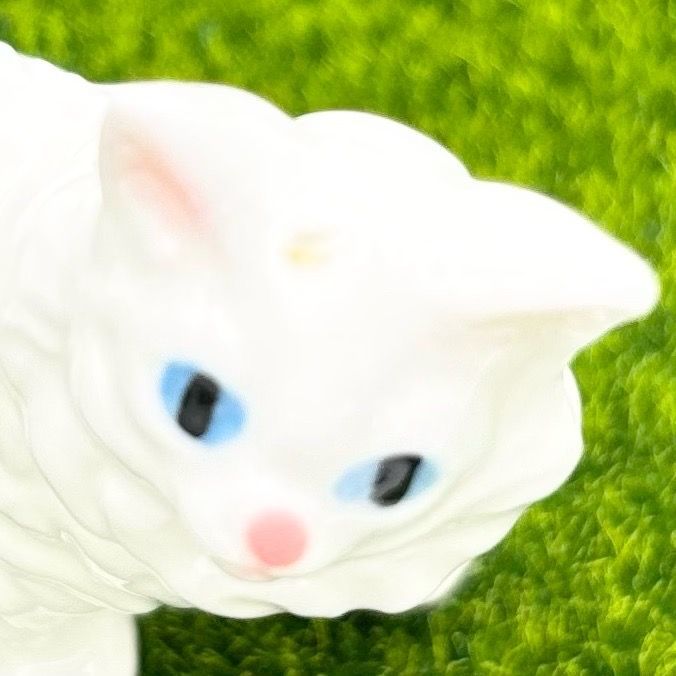 ねこ フィギュリン ミニチュア 陶器製 置物 猫 親子 オブジェ - メルカリ