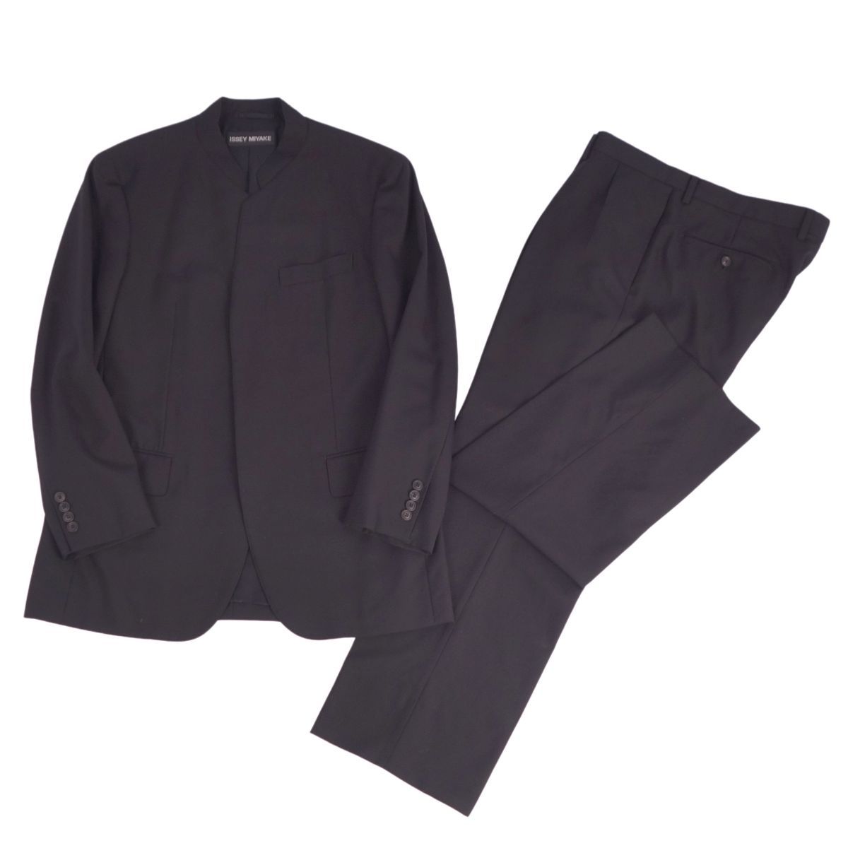 イッセイミヤケ ISSEY MIYAKE セットアップ スーツ ウール ジ