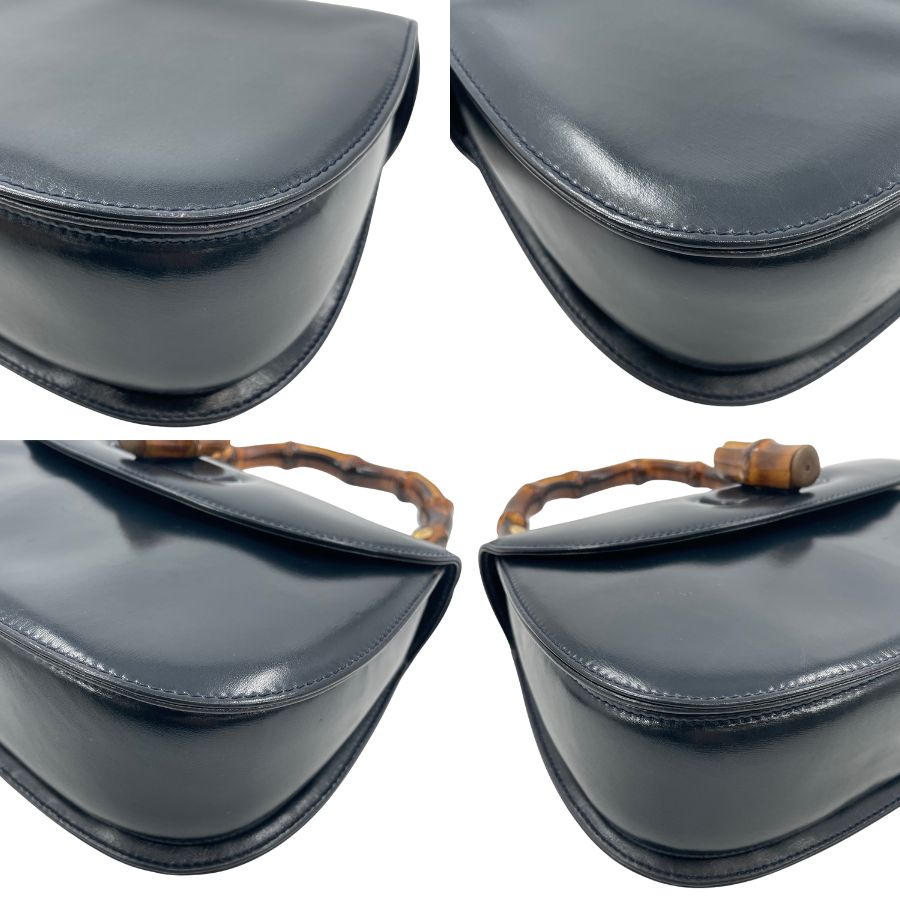 GUCCI バンブー 2way ダークネイビー GUCCI バンブー 2way ダークネイビー - メルカリ
