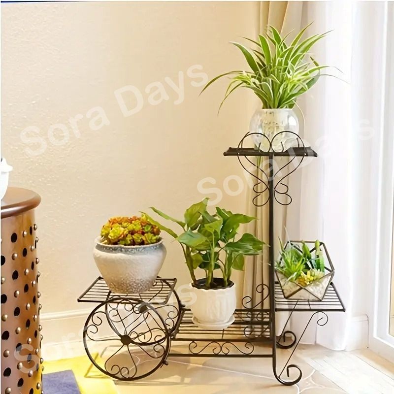 フラワースタンド プランター台 ヨーロッパ風 エレガント 5段 鉢置き