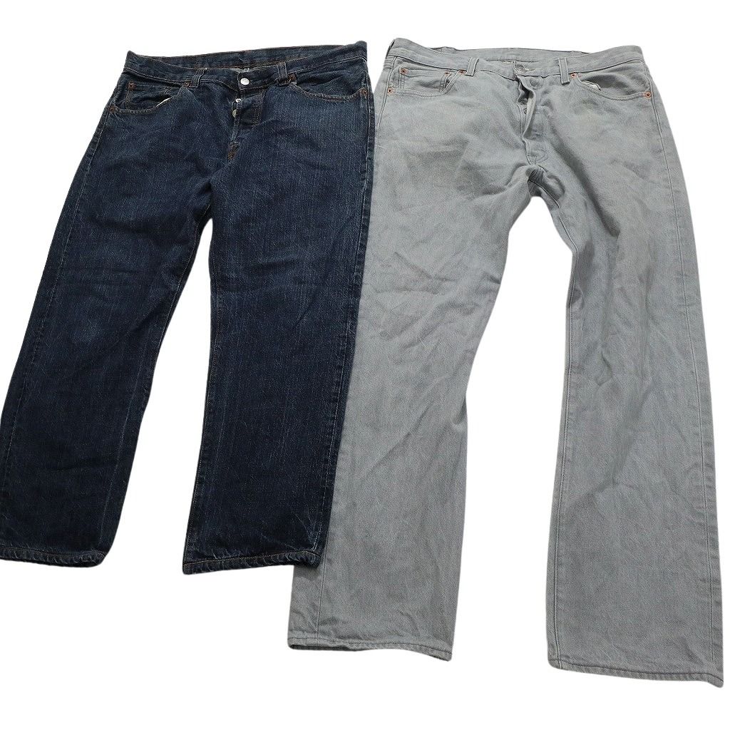 古着卸 リーバイス 501 デニム パンツ 8枚セット メンズ 38 フェード インディゴブルー アタリ アメカジ 古着 NC1318