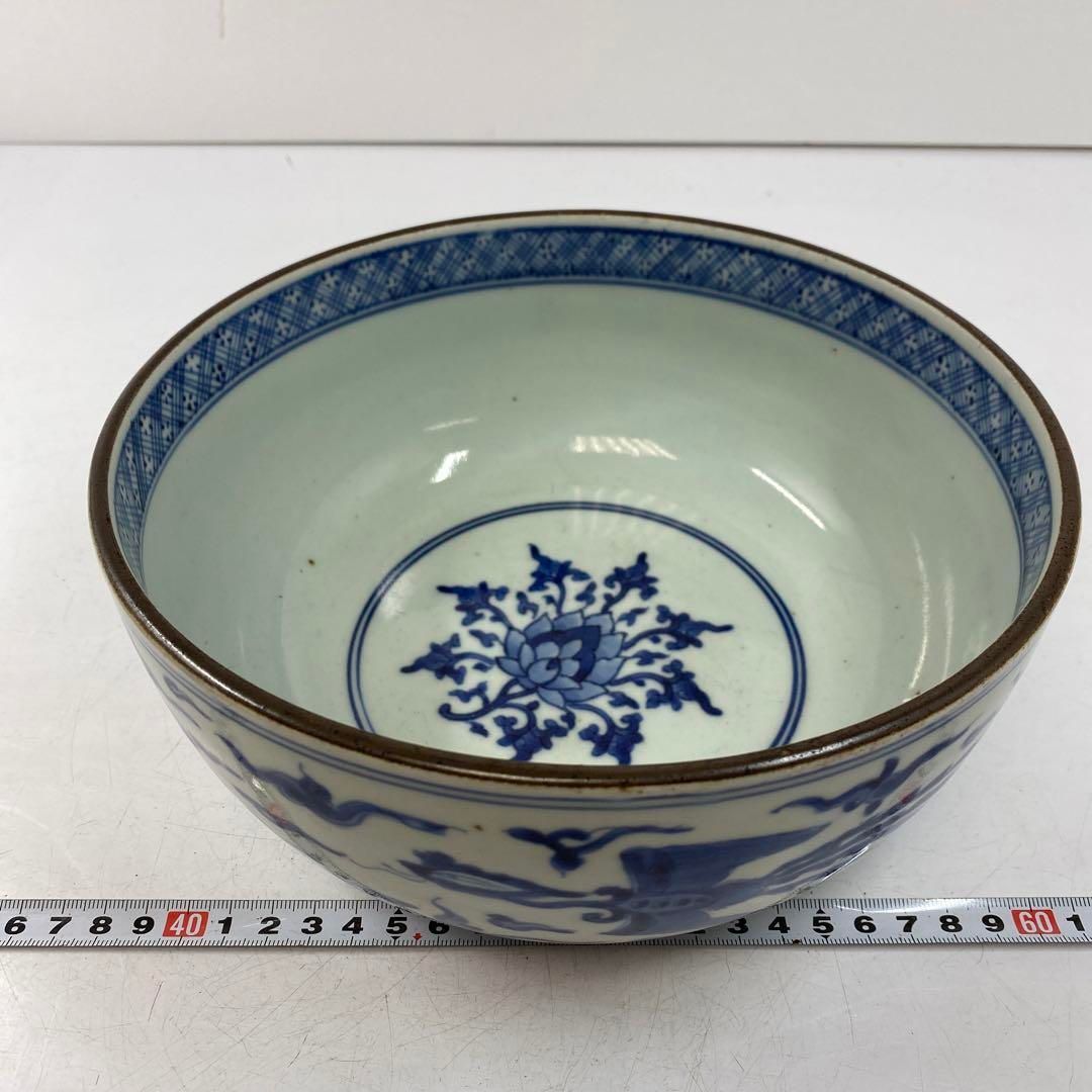 江戸中期 元禄伊万里 染錦煎茶碗五客 木箱付 7.4 本Y5-