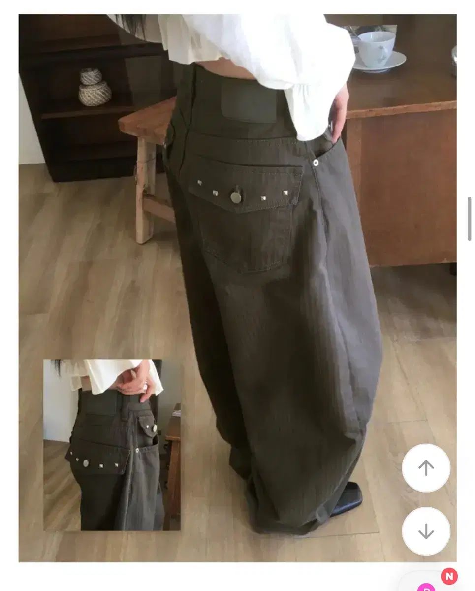 ワインダーワインダー バックポケット ワイド パンツ