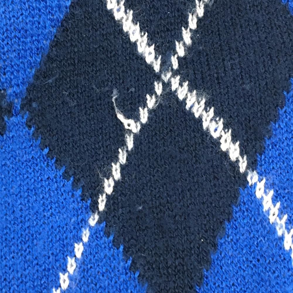 ヨネックス ニットジャケット ネイビー×ブルー アーガイル柄 メンズ LL