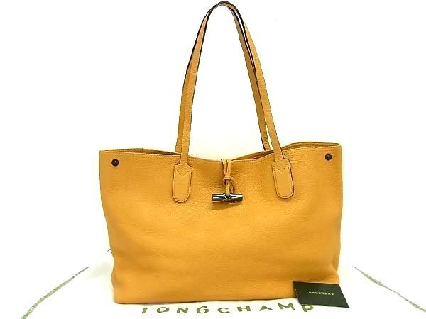 □新品□未使用□ LONGCHAMP ロンシャン ロゾ レザー トートバッグ