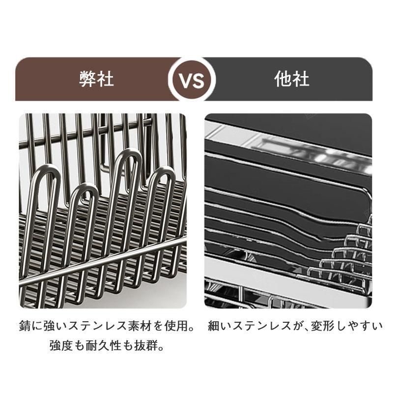 自動排水トレー-包丁立て付き