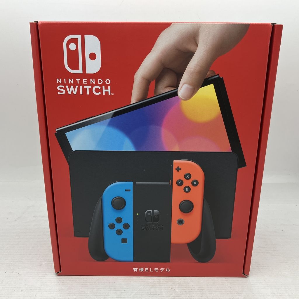 01w-0508 〇 Nintendo Switch 本体 有機ELモデル ネオンブルー/レッド HEG-S-KABAA ニンテンドースイッチ  店舗印あり 未使用品 - メルカリ