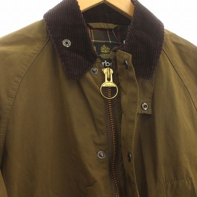 バブアー Barbour BEDALE COTTON ビデイル ピーチスキン素材 ノンワックス ジャケット 38 M カーキ /☆G