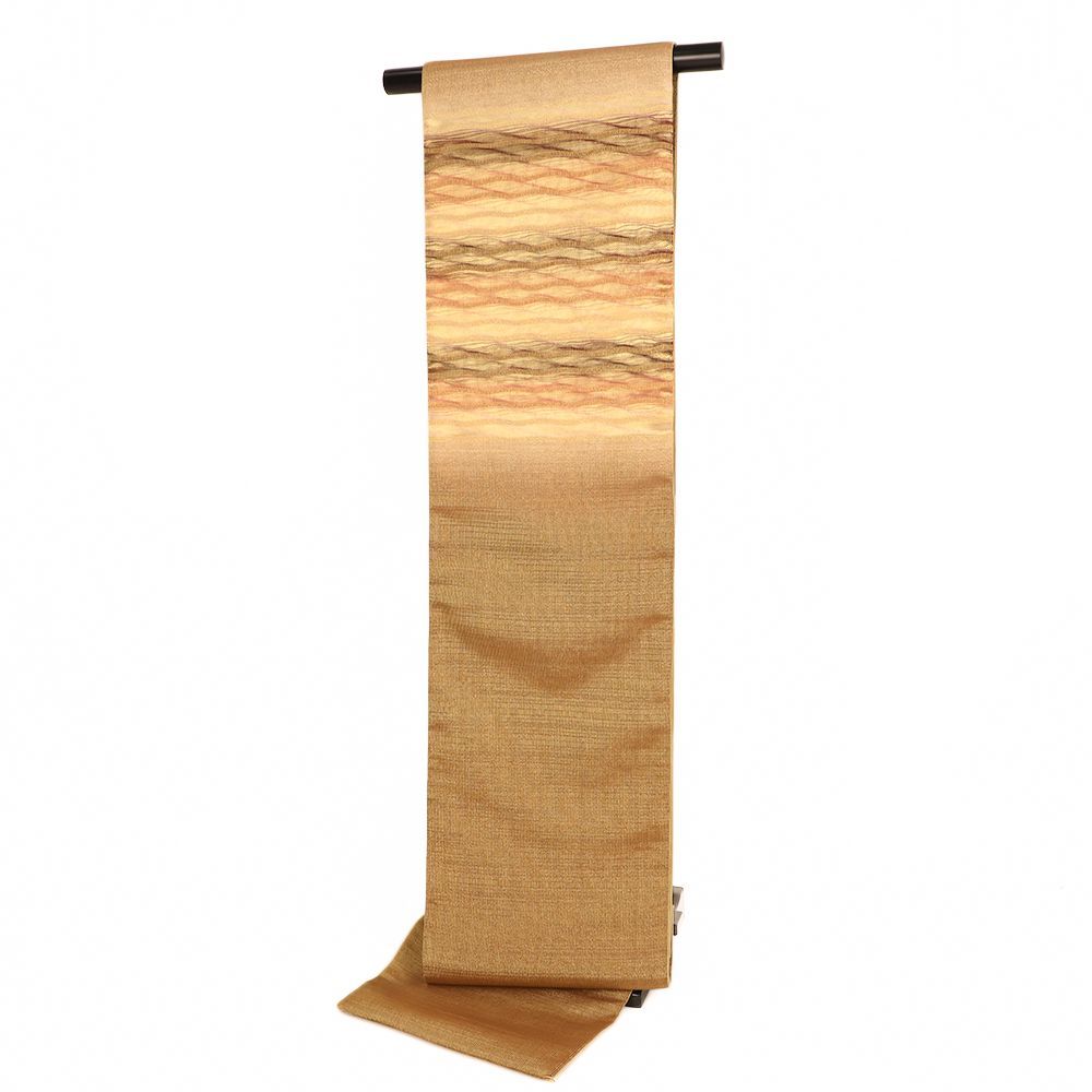 袋帯 中古 ひなや 正絹 フォーマル 帯 リサイクル 西陣織 金 縞 金通し