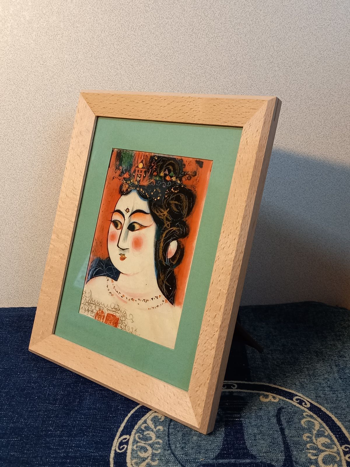 棟方志功 弁財天 額装 【公式通販】