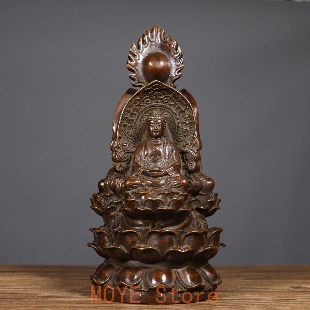 三面仏　台付　如来 観音 菩薩 仏像 彫刻 置物 開運 風水 骨董 アンティーク 水月観音 観音 菩薩 像 仏像 石 彫刻 開運 健康運 金運 財運