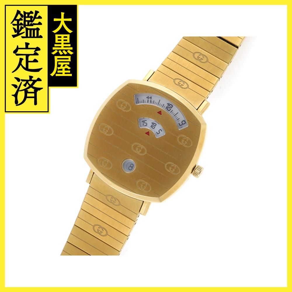 GUCCI グッチ 腕時計 グリップウォッチ YA157403 ゴールド文字盤 ステンレス クォーツ 2022年正規品【472】SJ - メルカリ