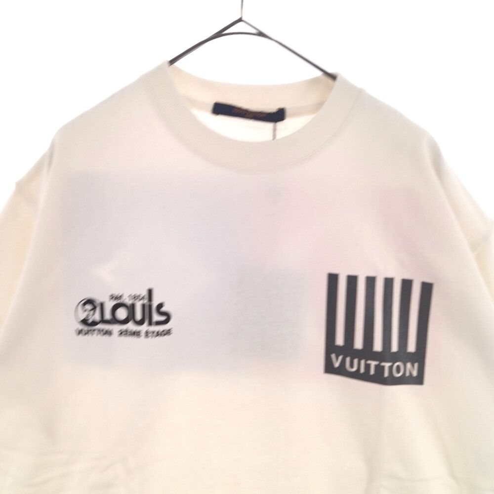 LOUIS VUITTON - ルイヴィトン 19AW バックフラワー プリント 半袖Ｔシャツ カットソー トップス RM192M NPL HHY07W ホワイト L【中古】 LOUIS VUITTON - ルイヴィトン 19AW バックフラワー プリント