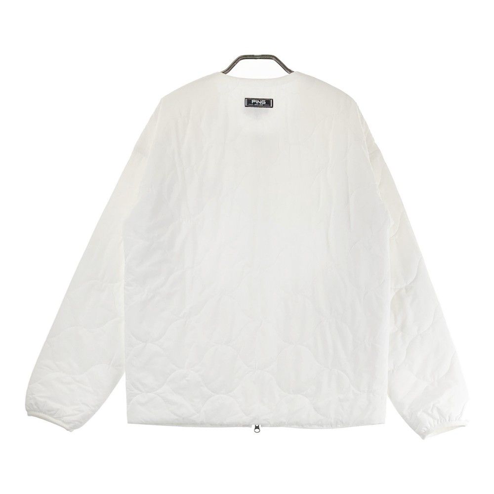 サイズ：S PING ピン 2024年 ノーカラー中綿ジャケット ホワイト系